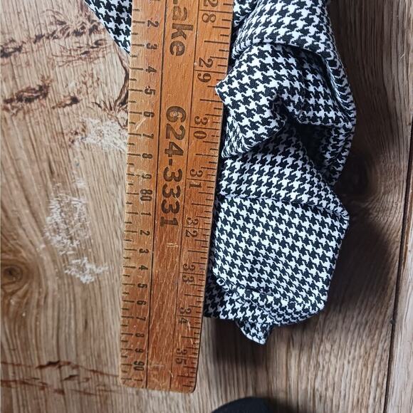 Labijou Houndstooth Stacked Rouched Pants Size Medium - Picture 9 of 10